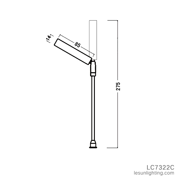 LED Jewelry Watch Showcase Standing Light LC7322c