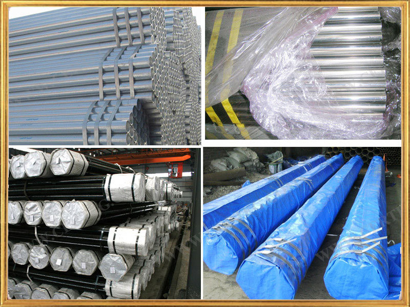 ERW Welded Mild Steel Black Round Pipe for Construction