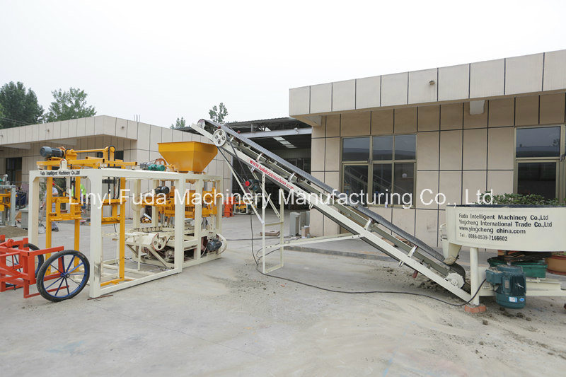 Qt4-24b Interlock Making Concrete Brick Making Machine Manually Operated