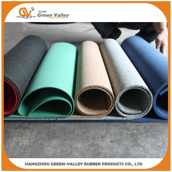 3-18mm Thickness Rubber Floor Rolls Carpets for Gym Sport