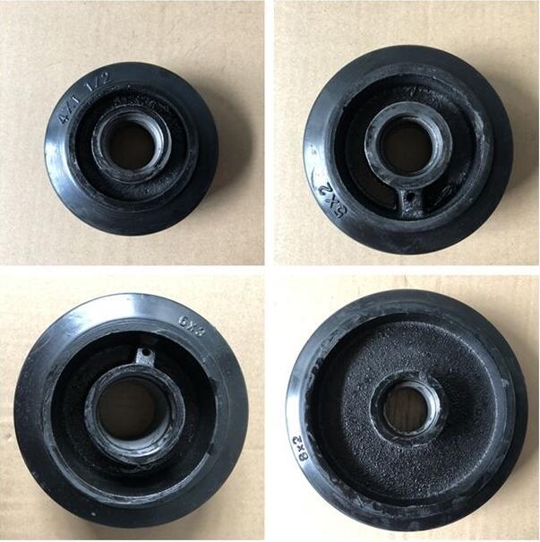 Fixed Swivel Caster 4 Inch Solid Rubber Wheel