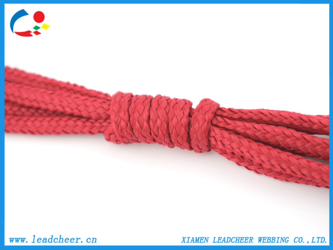 6mm Red Factory Wholesale Braided Polypropylene Rope