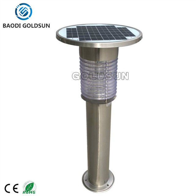 Eco-Frinedly Stainless Steel Solar Mosquito Killer LED Light