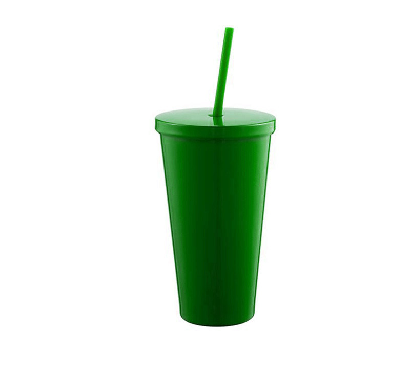 Promotion Product 650ml plastic Double Wall Starbucks Style Straw coffee Cup