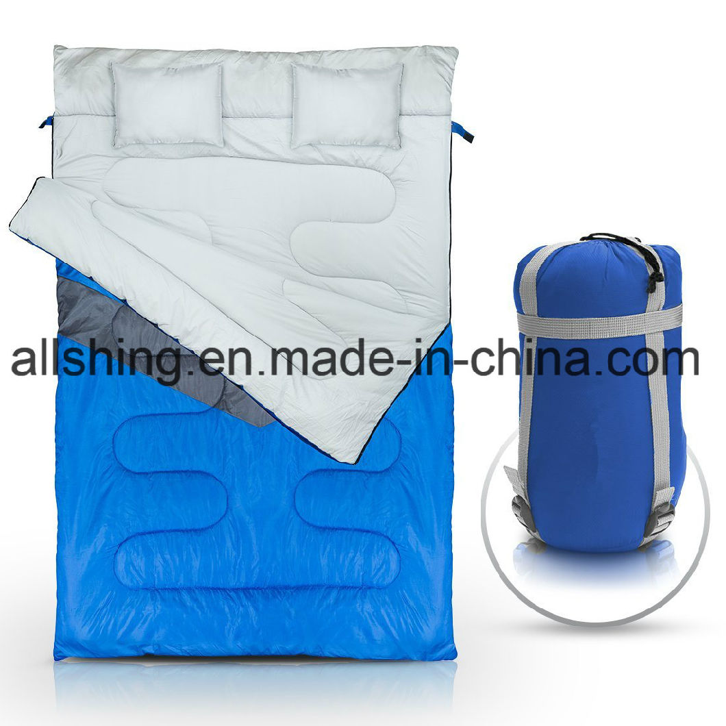 Double Sleeping Bag for Backpacking, Camping, or Hiking