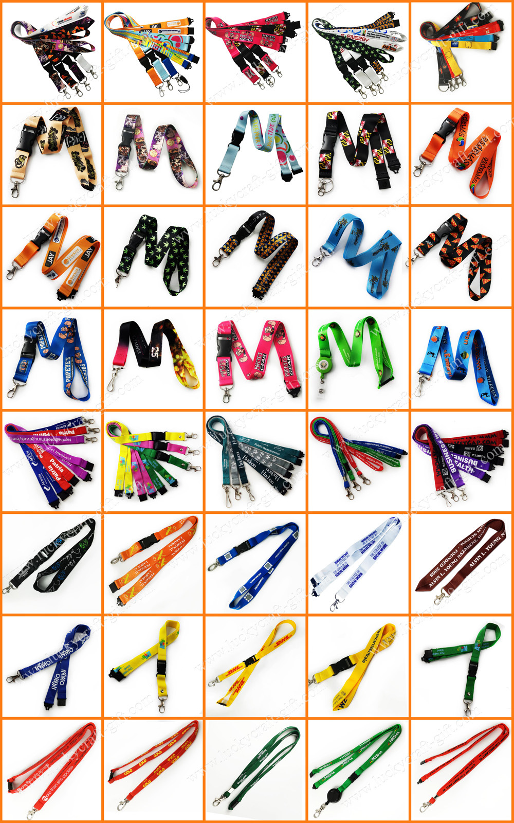 High Quality Custom Print Logo Lanyards for Wholesale