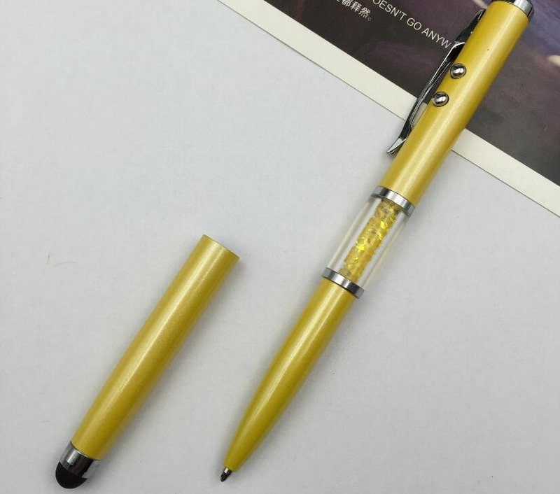 Hot Selling Promotional Printed Logo Pen with Torch