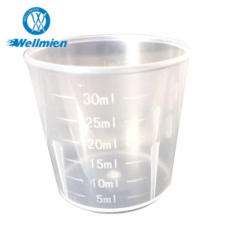 Disposable Plastic Measuring Cup for Medical Use