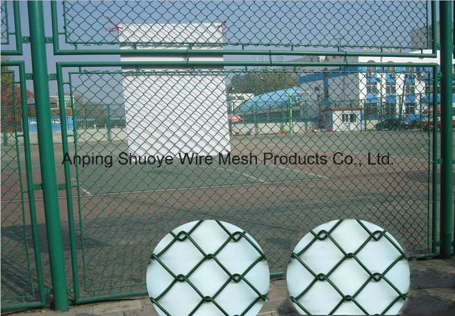 PVC Coated Woven Wire Mesh for Security Fencing