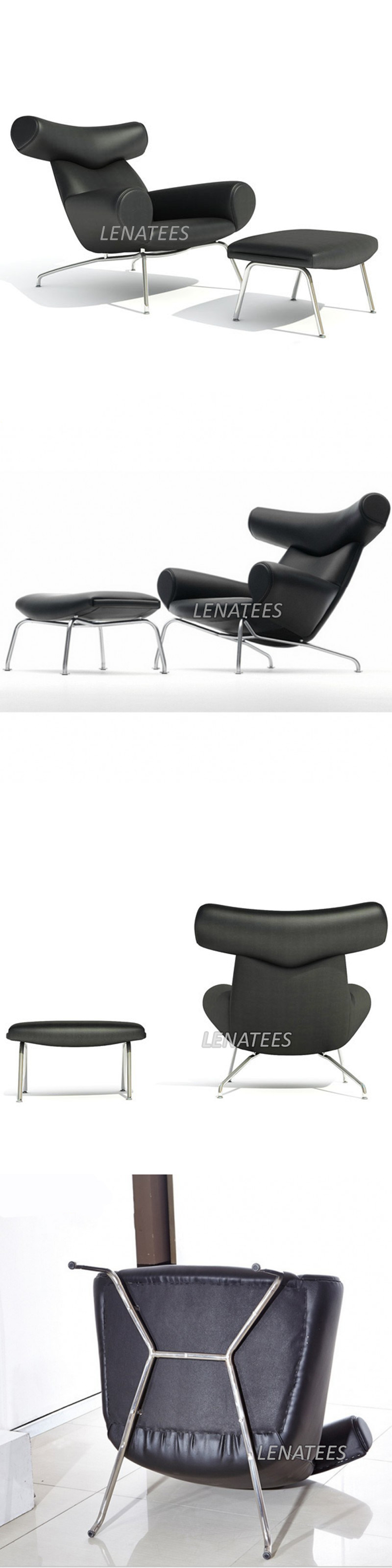 DC1017 Popular Designer Furniture Eames Lounge Chair Ox Chair