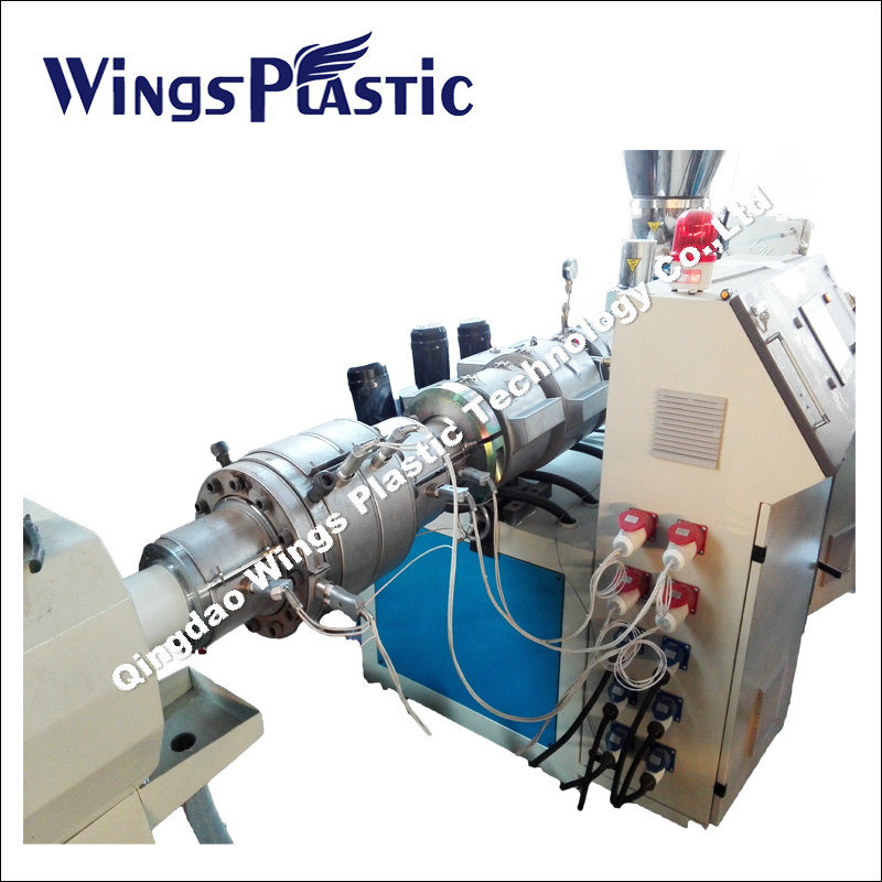 Plastic Conical Twin Screw Extrusion Line for PVC Pipe with Powder Materials