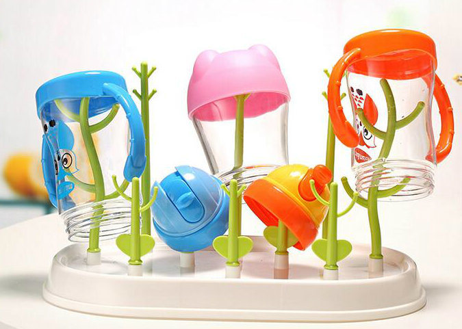 Portable BPA Free Plastic Baby Bottle Drying Rack FDA Approved