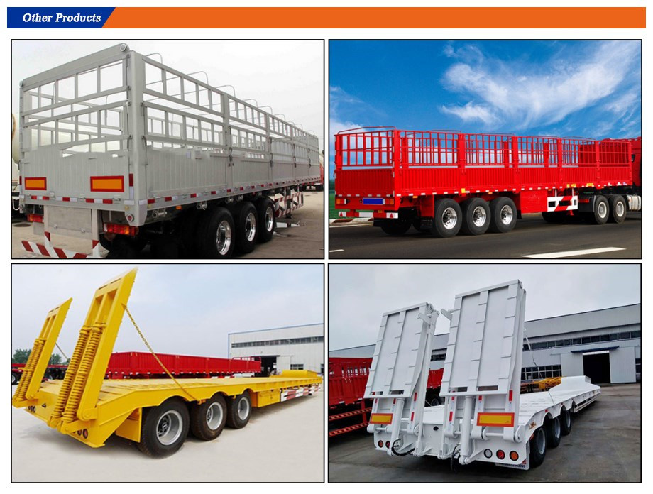 3 Axle Side Wall Trailer Fence Cargo Truck Grid Positions for Truck Semi Trailers Focus on Vietnam