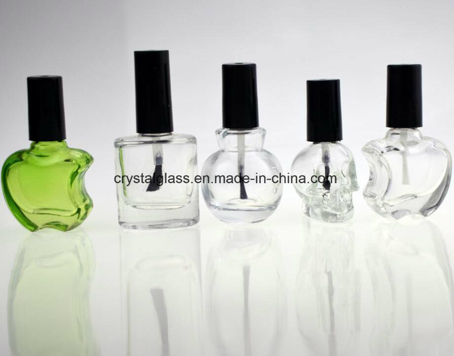 Apple Shape Glass Nail Polish Bottle