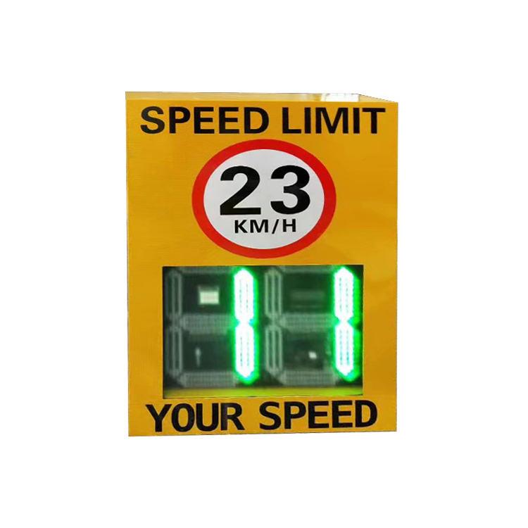 China Manufactory Wholesale Solar Flashing LED Speed Limit Sign