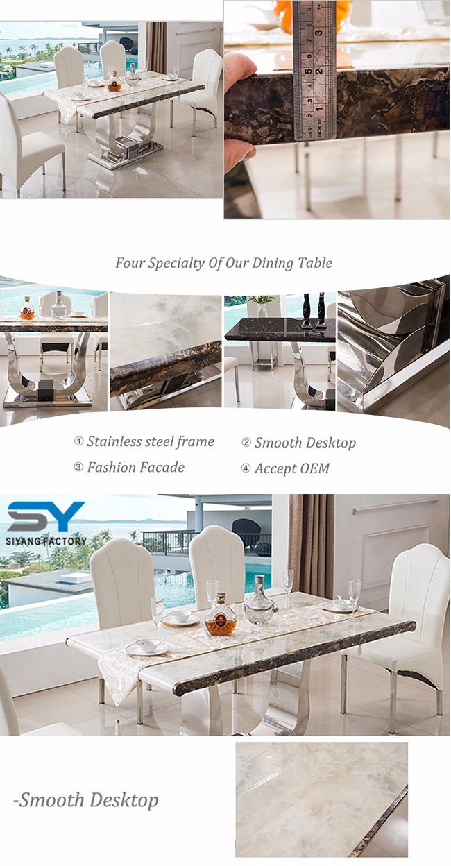 Dining Furniture Dining Table Set Marble Dining Table Hotel Table