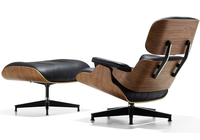 Leather Lounge Eames Chair with Ottoman for Living Room