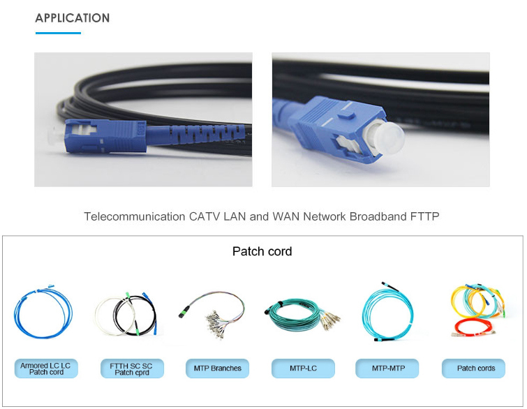 Fiber Optic Om4 Duplex LC to LC Patch Cord Cable