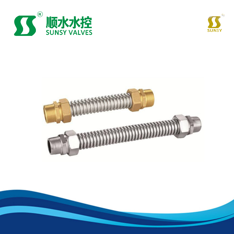 Air Condition Iron Connectors Bellows /Brass Fitting/Brass Connector Metal with Stainless Steel Material Iron/Copper Bellows Pipe Fittings Corrugated Pipe