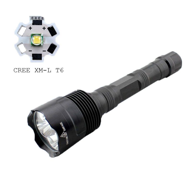 C8-3t6 3t6 3xxm-L T6 Super Bright 5mode LED Waterproof Torch 30W Long Distance Flashlight