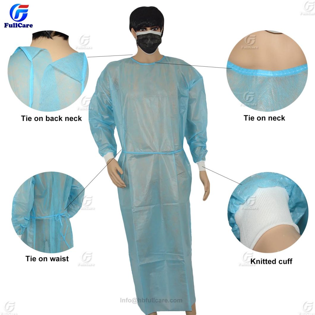 Disposable Nonwoven Isolation Gown for Surgical