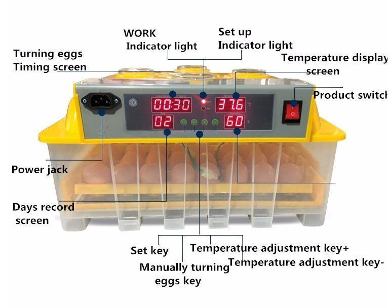 Automatic Turning Small Poultry 88 Chicken Egg Incubator