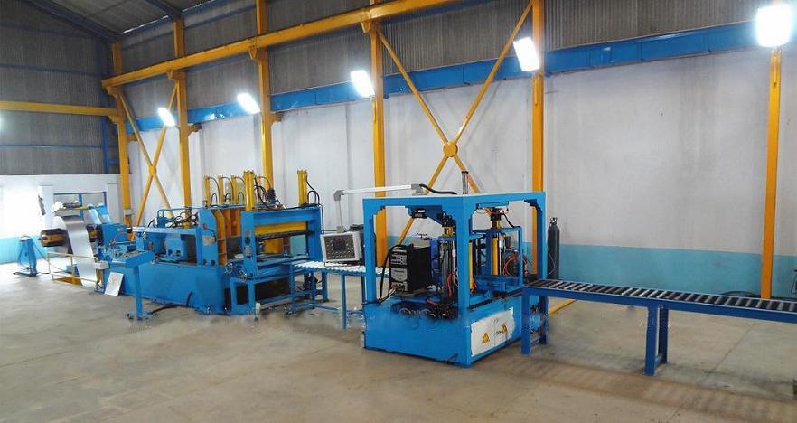 Low Voltage Transformer Corrugation Fin Production Line Fin Folding Auto Welding