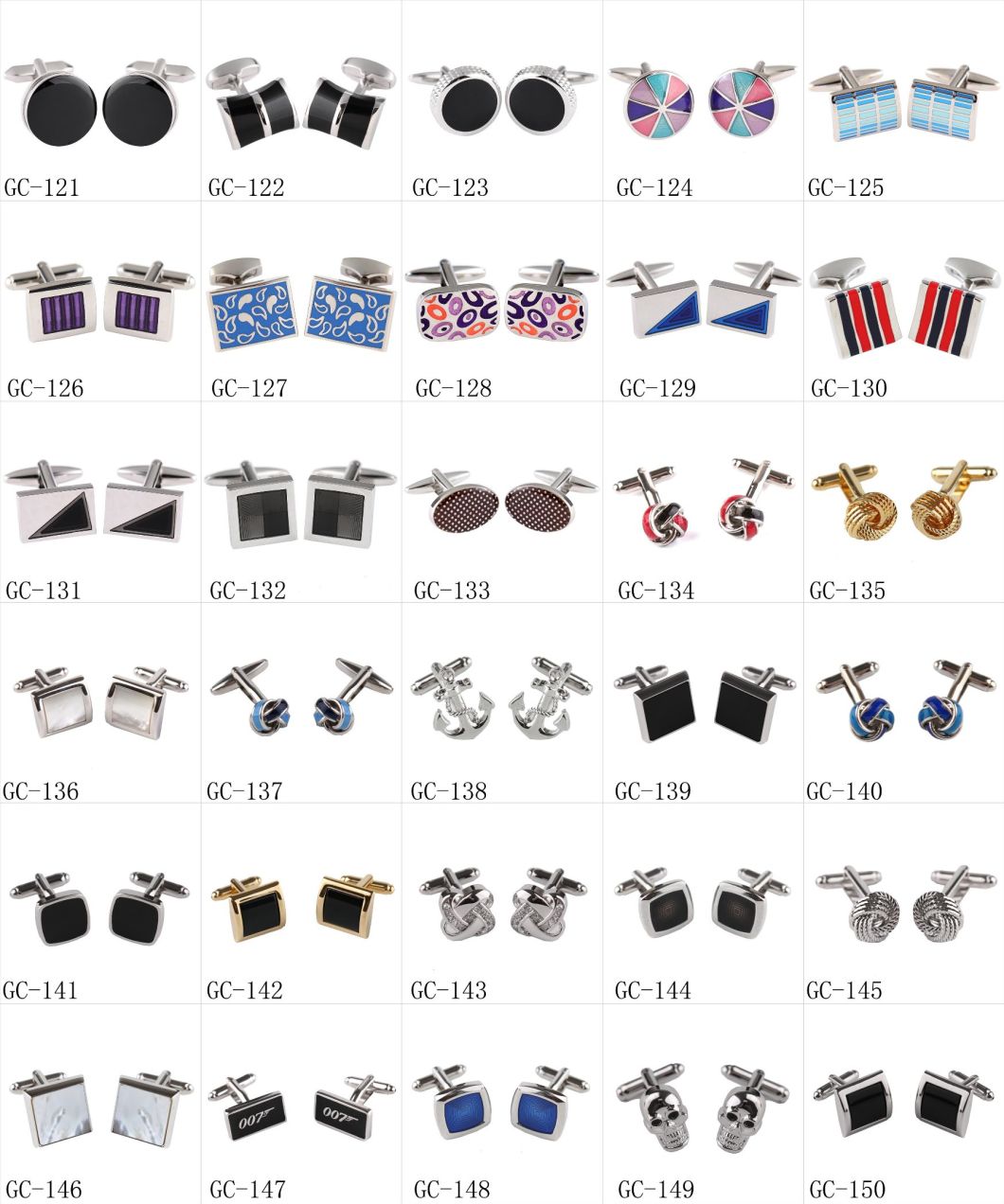 Formal Cuff Link Wholesale Crystal Metal Stone Cufflinks (H0049)