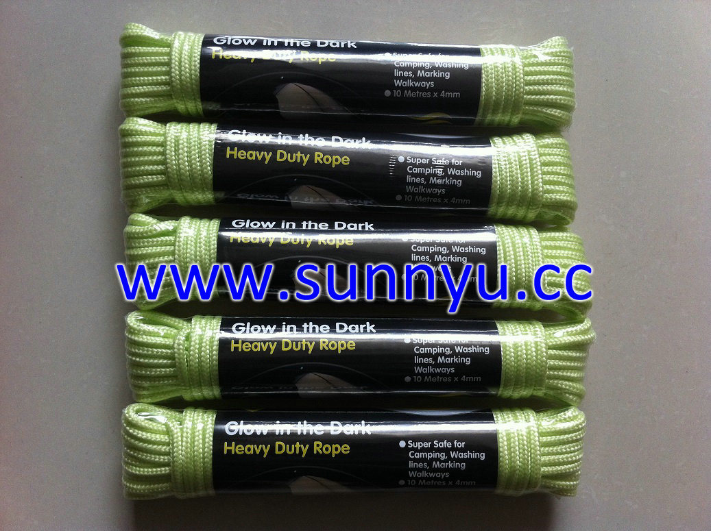 Glow in The Dark Paracord, 32 Strand Braided Rope,