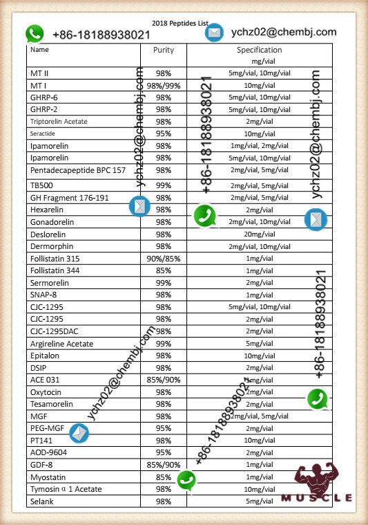 Bodybuilding Peptides of 10mg/Vial Myostatin Gdf-8