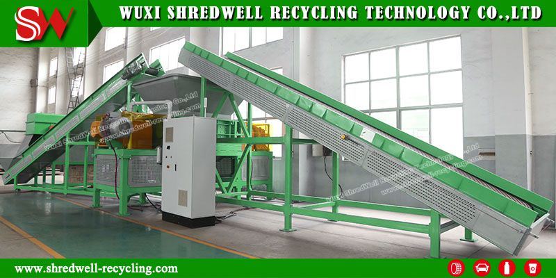 Multi-Function Automatic Double Shaft Tyre Crusher for Scrap Tire/Waste Wood/Plastic/Metal