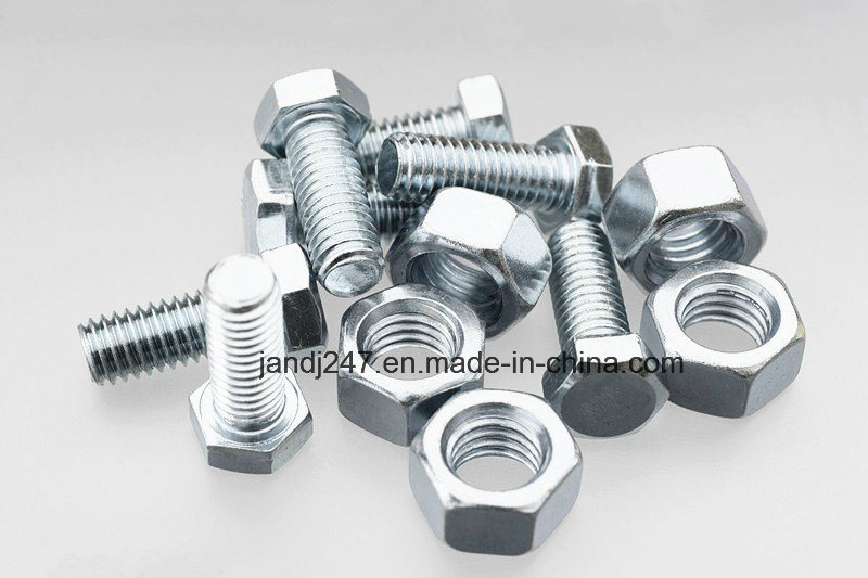 Zinc Coated DIN934 Hex Bolt and Nut