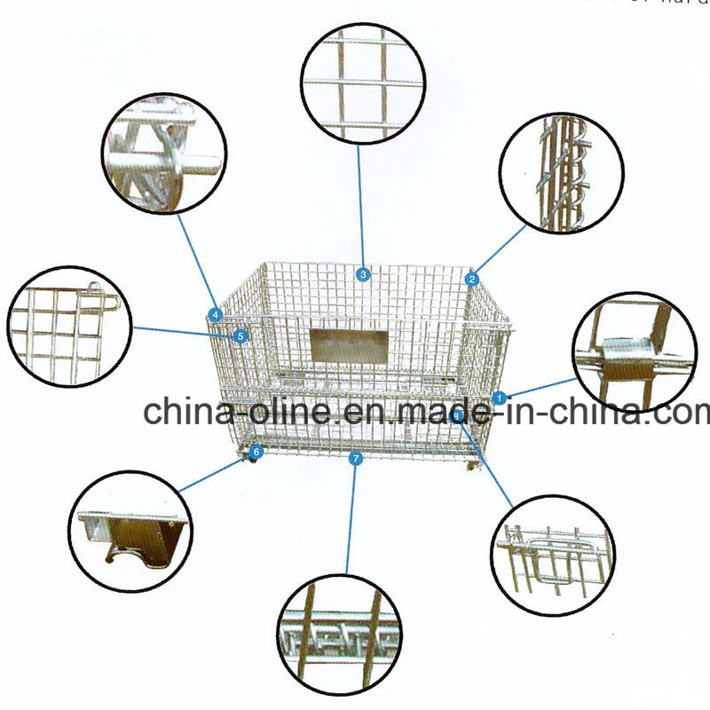 Roll Metal Steel Wire Basket/Storgae Cage