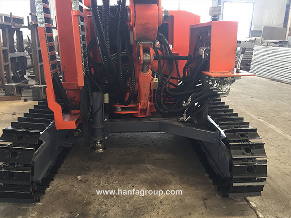 Crawler Hydraulic Helical Ground Screw Pile Driver Hf395y