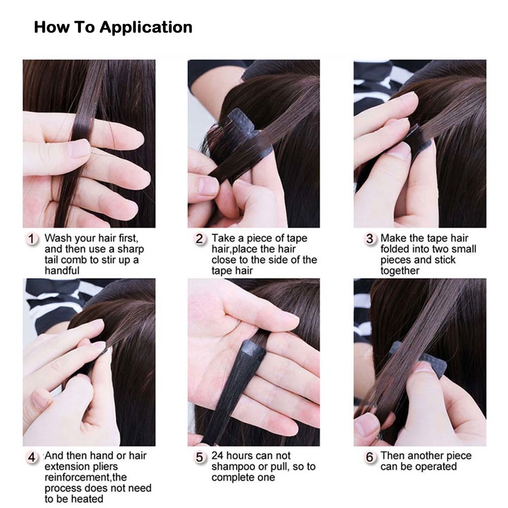Skin Weft Tape Hair Indian Remy Human Hair Extension