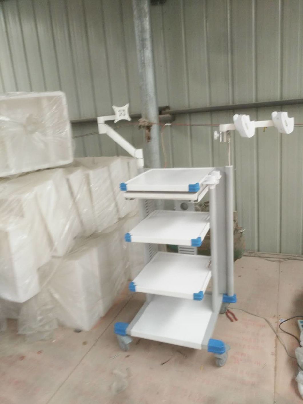 Medical Endoscope Trolley Cart Hospital Medical Trolley for Endoscope Equipment