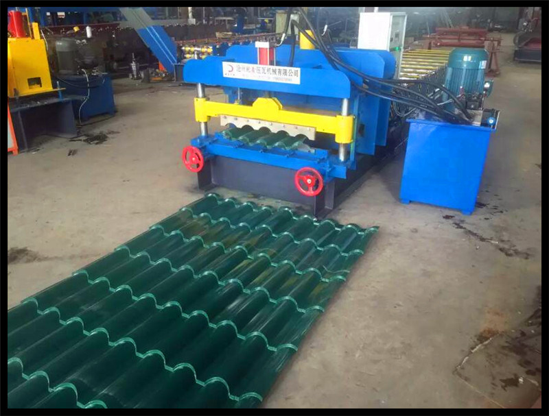 Fully Automatic Metal Glazed Roof Tile Roll Forming Machine