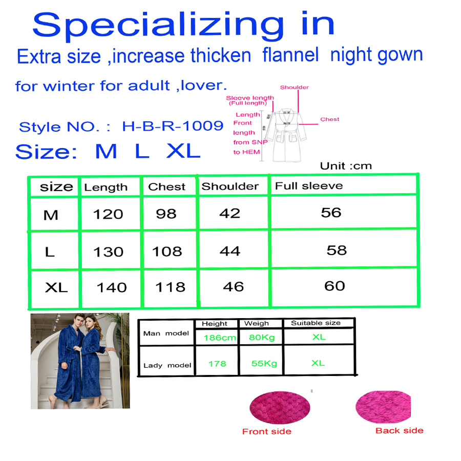 Wholesale Winter Increase Thicken Hotel /Home Bath Robe