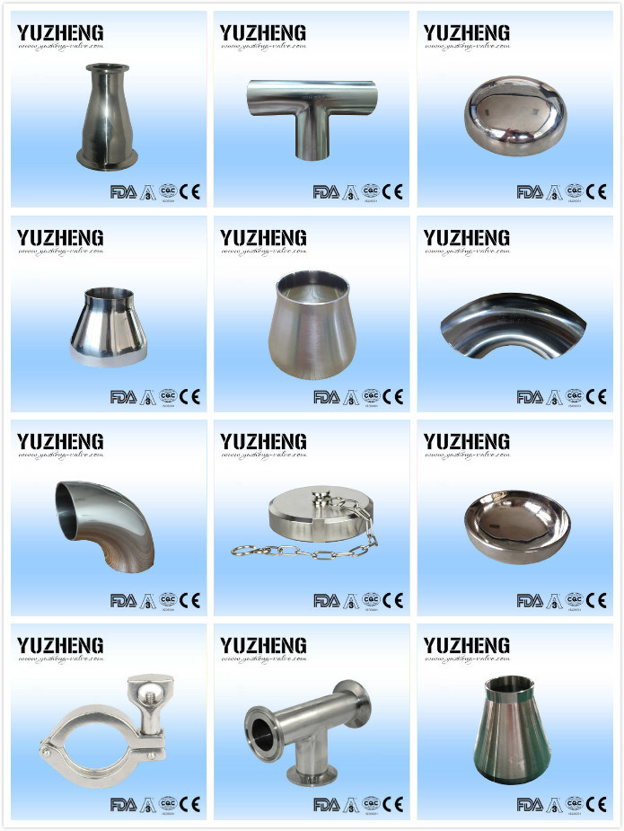 Sanitary Stainless Steel Pipe Clamp End Tee