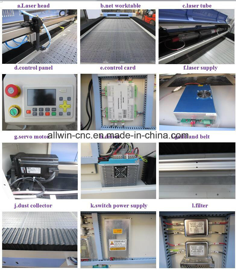 1325 CO2 Laser Cutting Machine with Working Size 1300X2500mm