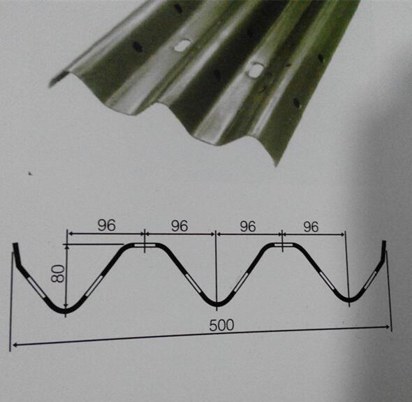 2-4mm Three Waves Guardrail Cold Roll Forming Machine