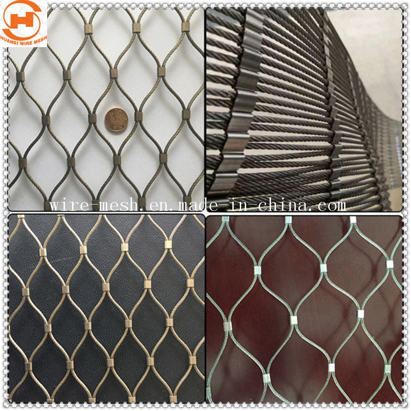 Stainless Steel Wire Rope Mesh Fence/Zoo Mesh Fence