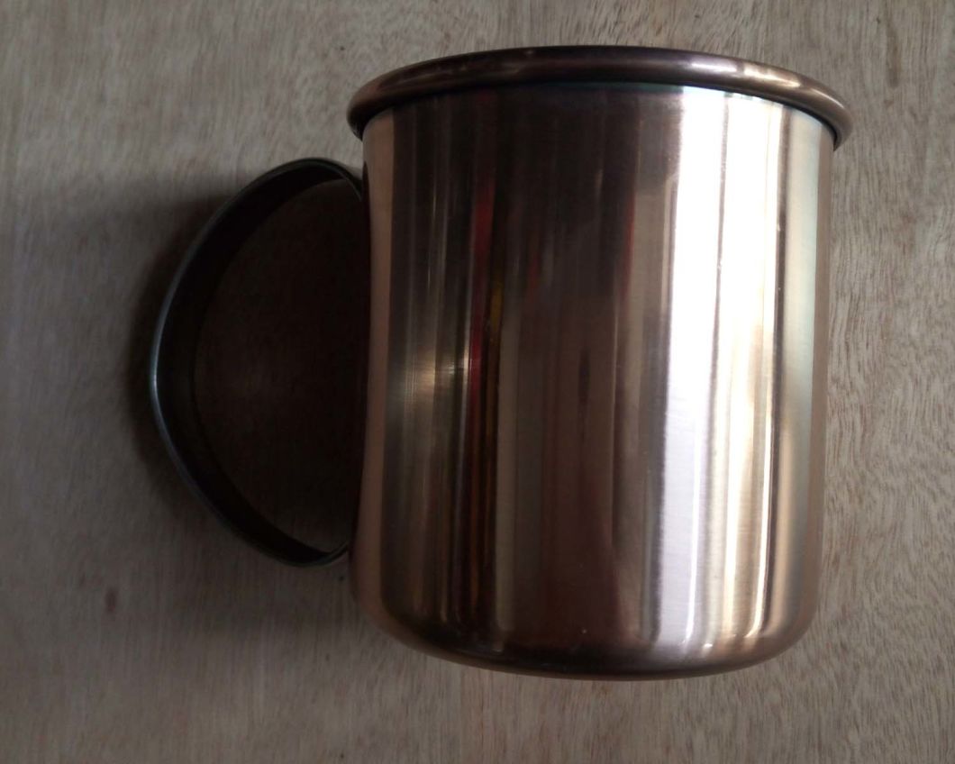 a Very Nice Copper & Stainless Steel Russian Standard 1/2 Pint Vodka Mug