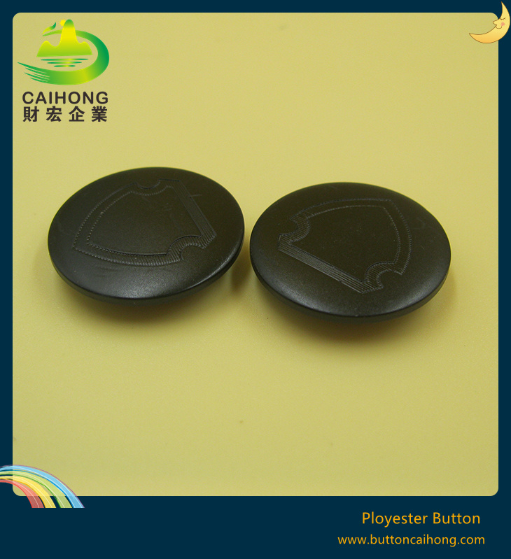 Resin Coat Button with Invisible Foot Sewing Polyester Button Fro Women Clothing