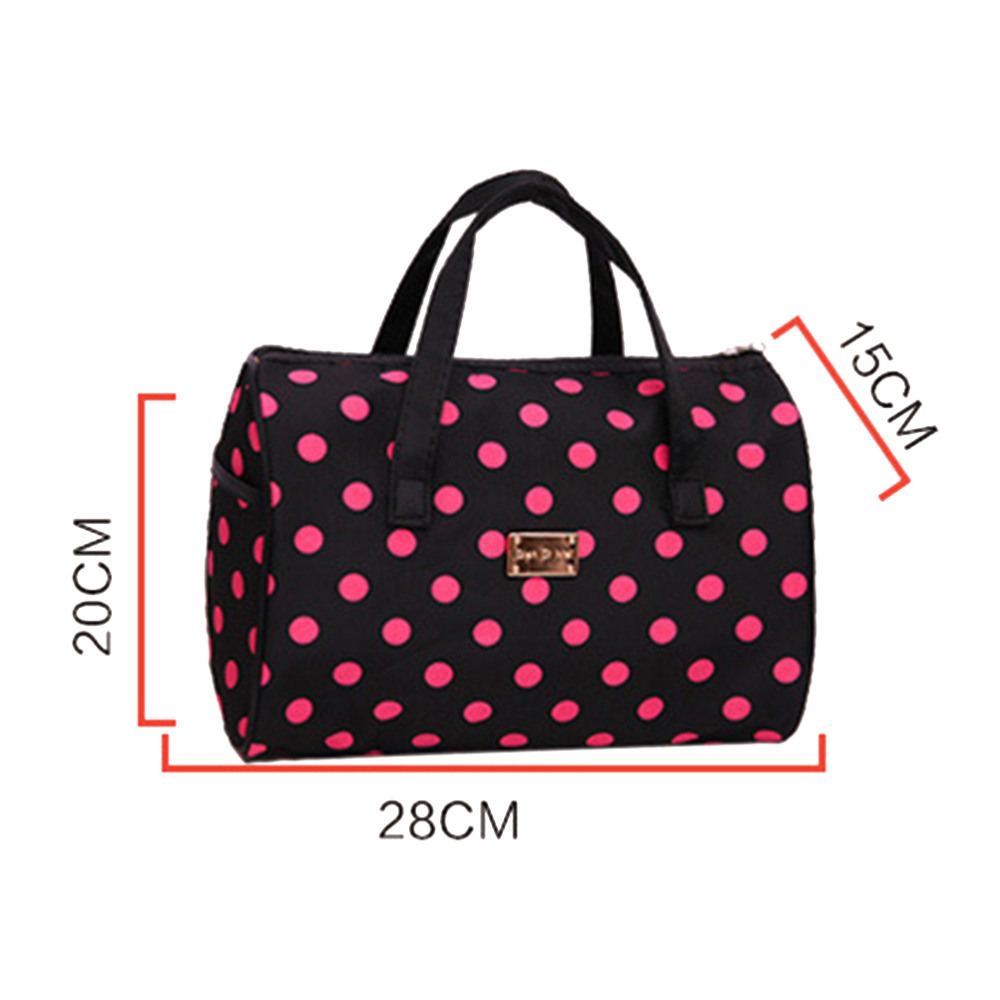 Women Solid Waterproof Makeup Bag DOT Pillow Travel Organizer Bag Korean Style Multifunction Ladies Large Capacity Cosmetic Bag