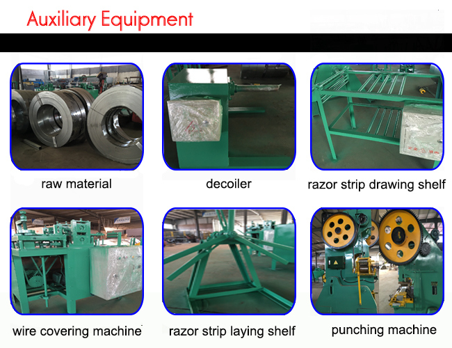 Anping Factory Ce Approved 5 or 9 Strips Concertina Razor Wire Machine