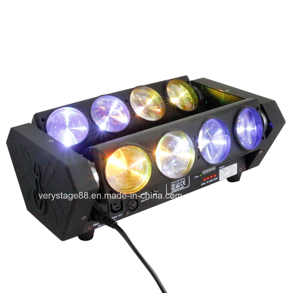 8*10W RGBW 4 in LED Moving Head Spider Beam Light