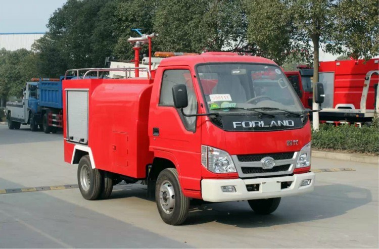 2mt 2 Ton China Water Tank Emergency Fire Fighting Truck