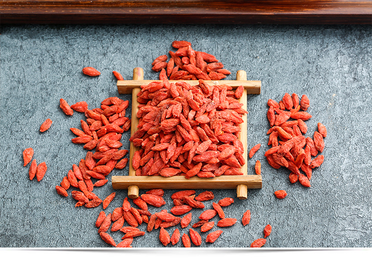 Dried Chinese Medlar and Goji Berry in Autumn