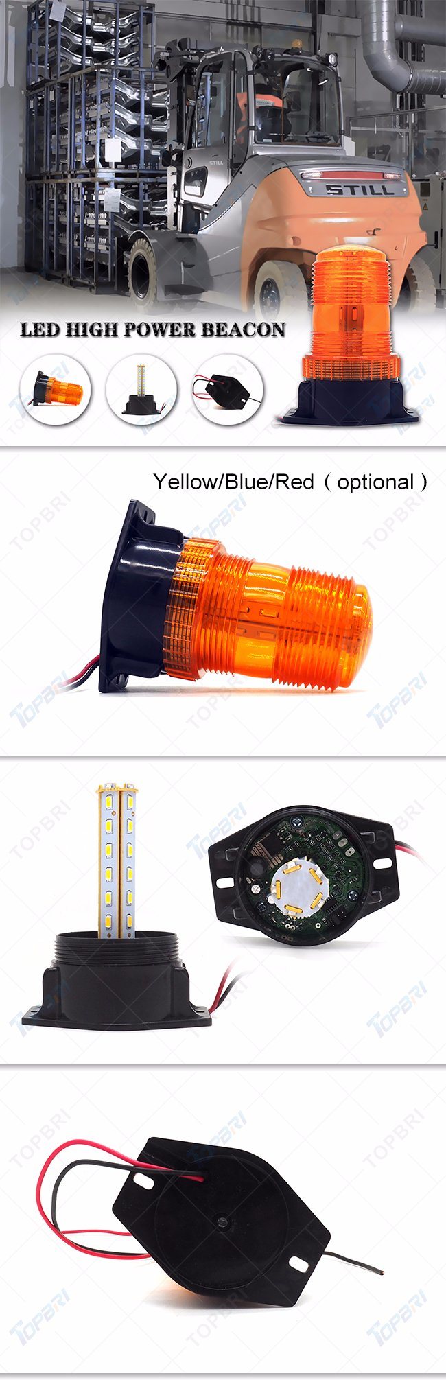 2018 Magnetic Mounting Flashing LED Warning Beacon for Truck